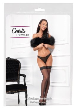 Cottelli LEGWEAR - Klasyczne Gładkie Pończochy Z Elegancką Koronką 3 Cottelli LEGWEAR