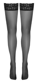 Cottelli LEGWEAR - Klasyczne Gładkie Pończochy Z Elegancką Koronką 4 Cottelli LEGWEAR