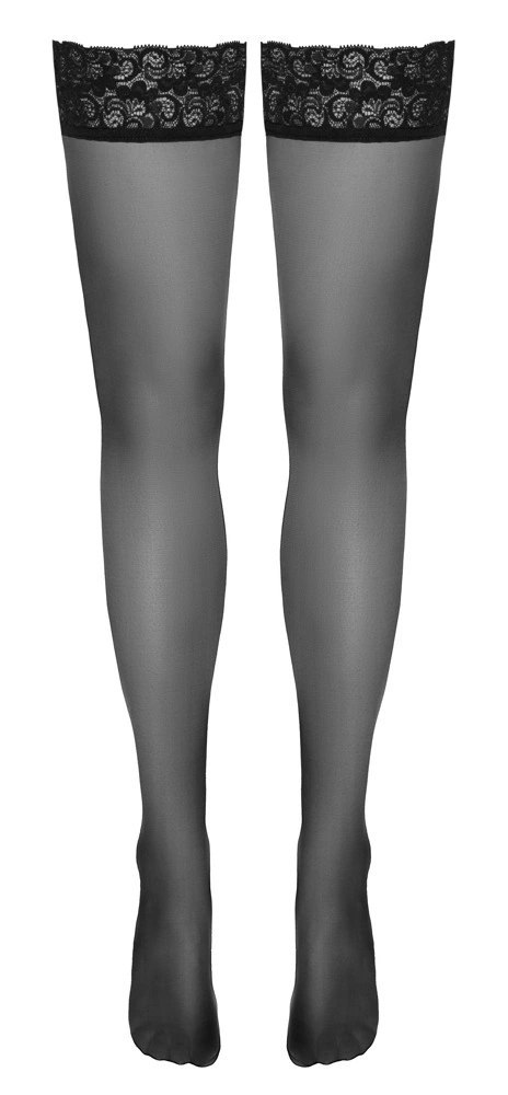 Cottelli LEGWEAR - Klasyczne Gładkie Pończochy Z Elegancką Koronką 4 Cottelli LEGWEAR Cottelli LEGWEAR - Klasyczne Gładkie Pończochy Z Elegancką Koronką 4 Cottelli LEGWEAR