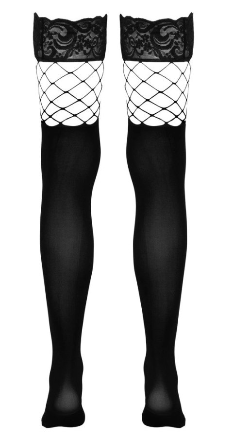 Cottelli LEGWEAR - Pończochy I Pończochy Siatkowe W Jednym Z Koronką M/L Cottelli LEGWEAR Cottelli LEGWEAR - Pończochy I Pończochy Siatkowe W Jednym Z Koronką M/L Cottelli LEGWEAR