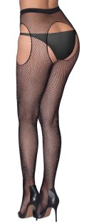 Cottelli LEGWEAR - Rajstopy Do Pończoch Z Siateczki Z Brokatowymi Kamieniami S-L Cottelli LEGWEAR