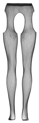 Cottelli LEGWEAR - Rajstopy Do Pończoch Z Siateczki Z Brokatowymi Kamieniami S-L Cottelli LEGWEAR