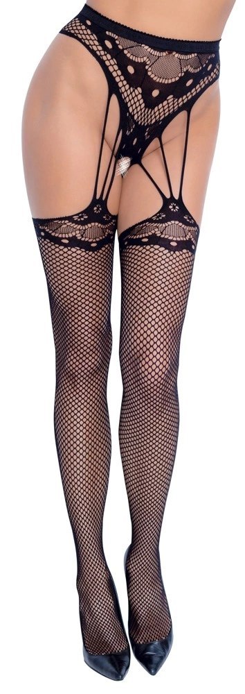 Cottelli LEGWEAR - Rajstopy Z Pasem Do Pończoch Stringi Bez Krocza S-L Cottelli LEGWEAR Cottelli LEGWEAR - Rajstopy Z Pasem Do Pończoch Stringi Bez Krocza S-L Cottelli LEGWEAR
