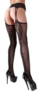 Cottelli LEGWEAR - Rajstopy Z Pasem Do Pończoch Z Otwartym Kroczem S/M Cottelli LEGWEAR