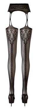 Cottelli LEGWEAR - Rajstopy Z Pasem Do Pończoch Z Otwartym Kroczem S/M Cottelli LEGWEAR