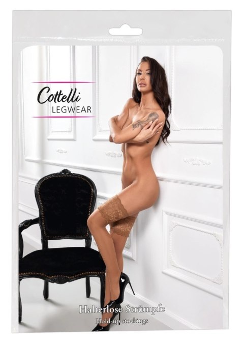 Cottelli LEGWEAR - Samonośne Beżowe Pończochy Z Szeroką Koronką 2 Cottelli LEGWEAR Cottelli LEGWEAR - Samonośne Beżowe Pończochy Z Szeroką Koronką 2 Cottelli LEGWEAR