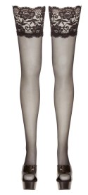 Cottelli LEGWEAR - Seksowne Pończochy Samonośne Z Wysoką Koronką 5 Cottelli LEGWEAR