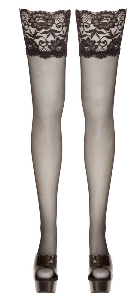 Cottelli LEGWEAR - Seksowne Pończochy Samonośne Z Wysoką Koronką 5 Cottelli LEGWEAR Cottelli LEGWEAR - Seksowne Pończochy Samonośne Z Wysoką Koronką 5 Cottelli LEGWEAR