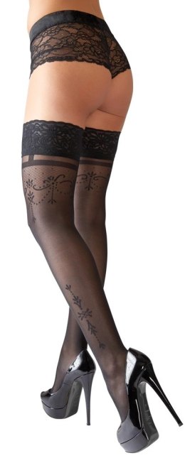 Cottelli LEGWEAR - Seksowne Pończochy Z Koronką I Eleganckimi Wzorami 2 Cottelli LEGWEAR