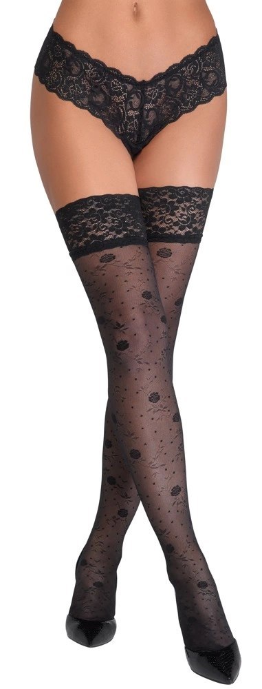 Cottelli LEGWEAR - Seksowne Pończochy Z Koronką I Kwiatowymi Wzorami 5 Cottelli LEGWEAR Cottelli LEGWEAR - Seksowne Pończochy Z Koronką I Kwiatowymi Wzorami 5 Cottelli LEGWEAR