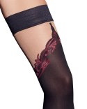 Cottelli LEGWEAR - Seksowne Samonośne Pończochy Z Eleganckim Wzorem 4 Cottelli LEGWEAR