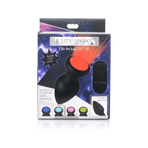 Silikonowy wibrujący korek LED - duży XR Brands XR Brands Silikonowy wibrujący korek LED - duży XR Brands XR Brands