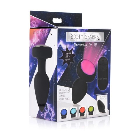 Silikonowy wibrujący korek LED - mały XR Brands XR Brands Silikonowy wibrujący korek LED - mały XR Brands XR Brands