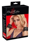 Bad Kitty - Czarne Kajdanki Na Ręce Z Złotym Łańcuszkiem Bad Kitty