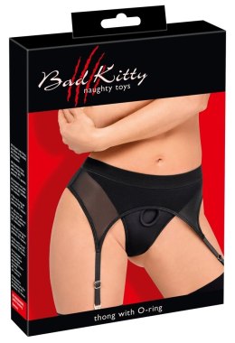 Bad Kitty - Czarne Stringi Z Pasem Do Pończoch S Bad Kitty