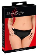 Bad Kitty - Gładkie Czarne Strap-On Z Pierścieniem Na Dildo 2XL Bad Kitty