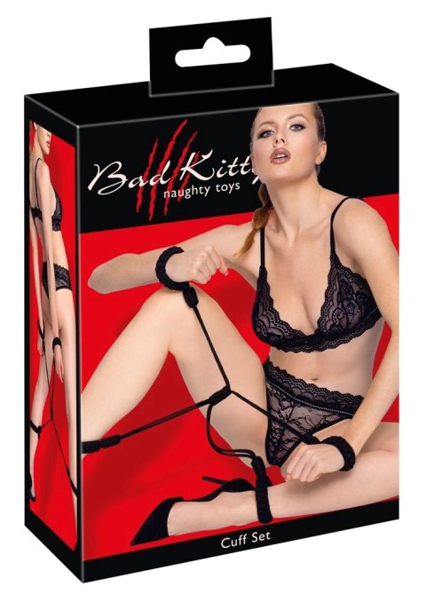 Bad Kitty - Kajdanki Linowe Na Ręce I Nogi Czarne Rozmiar 2 Bad Kitty Bad Kitty - Kajdanki Linowe Na Ręce I Nogi Czarne Rozmiar 2 Bad Kitty