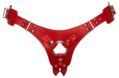 Bad Kitty - Seksowna Uprząż Strap On Czerwona S-L Bad Kitty Bad Kitty - Seksowna Uprząż Strap On Czerwona S-L Bad Kitty