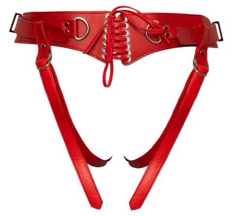 Bad Kitty - Seksowna Uprząż Strap On Czerwona S-L Bad Kitty Bad Kitty - Seksowna Uprząż Strap On Czerwona S-L Bad Kitty