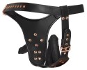 Bad Kitty - Strap-On 3D Z Trzema Dildami Czarne S/M Bad Kitty