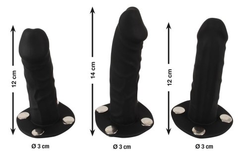 Bad Kitty - Uprząż Strap-On Z 3 Dildami L/XL Bad Kitty Bad Kitty - Uprząż Strap-On Z 3 Dildami L/XL Bad Kitty