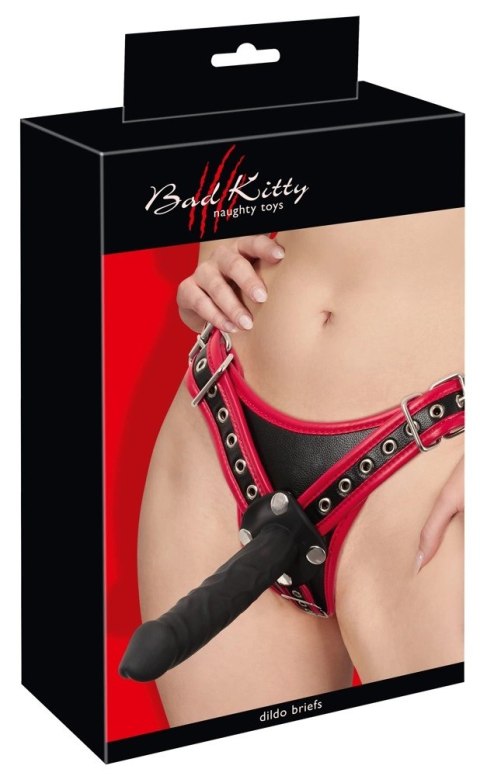 Bad Kitty - Uprząż Strap-On Z 3 Dildami S/M Bad Kitty Bad Kitty - Uprząż Strap-On Z 3 Dildami S/M Bad Kitty
