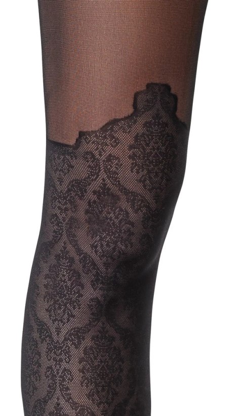 Cottelli LEGWEAR - Czarne Rajstopy Bez Krocza Z Delikatną Koronką 3 Cottelli LEGWEAR Cottelli LEGWEAR - Czarne Rajstopy Bez Krocza Z Delikatną Koronką 3 Cottelli LEGWEAR