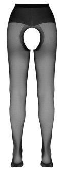Cottelli LEGWEAR - Czarne Rajstopy Z Otwartym Kroczem 3 Cottelli LEGWEAR