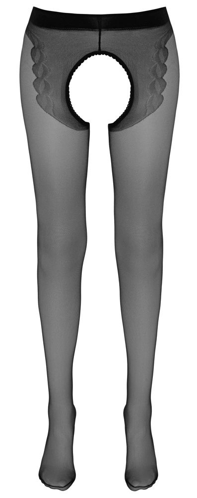 Cottelli LEGWEAR - Jedwabiste Rajstopy Z Otwartym Kroczem 5 Cottelli LEGWEAR Cottelli LEGWEAR - Jedwabiste Rajstopy Z Otwartym Kroczem 5 Cottelli LEGWEAR
