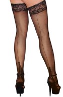Cottelli LEGWEAR - Pończochy Podtrzymujące Z Ozdobnym Szwem I Koronką 5 Cottelli LEGWEAR
