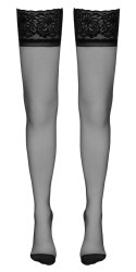 Cottelli LEGWEAR - Pończochy Podtrzymujące Z Ozdobnym Szwem I Koronką 5 Cottelli LEGWEAR