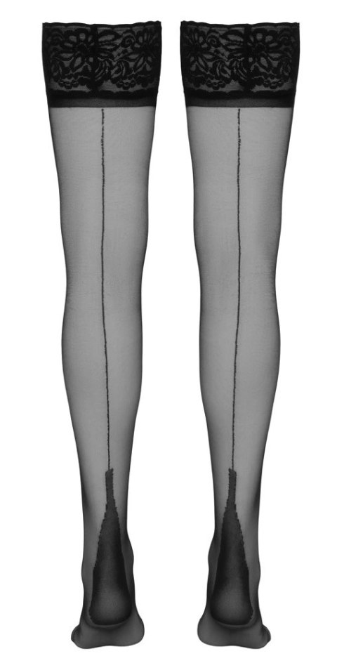 Cottelli LEGWEAR - Pończochy Podtrzymujące Z Ozdobnym Szwem I Koronką 5 Cottelli LEGWEAR Cottelli LEGWEAR - Pończochy Podtrzymujące Z Ozdobnym Szwem I Koronką 5 Cottelli LEGWEAR