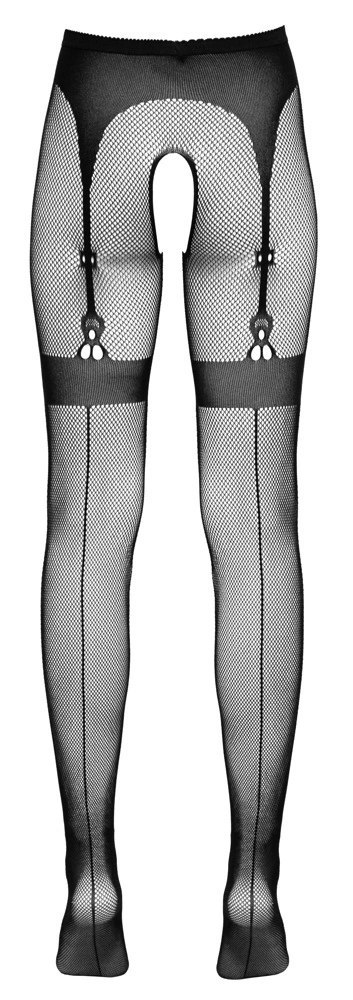Cottelli LEGWEAR - Rajstopy Z Siateczki Z Wzorem Pończoch I Podwiązek S-L Cottelli LEGWEAR Cottelli LEGWEAR - Rajstopy Z Siateczki Z Wzorem Pończoch I Podwiązek S-L Cottelli LEGWEAR