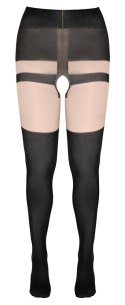 Cottelli LEGWEAR - Rajstopy Z Wzorami Majtek Szelek i Czerwonych Kokardek 4 Cottelli LEGWEAR