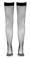 Cottelli LEGWEAR - Seksowne Klasyczne Czarne Pończochy Kabaretki XL Cottelli LEGWEAR