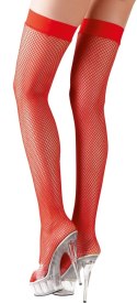 Cottelli LEGWEAR - Seksowne Klasyczne Czerwone Pończochy Kabaretki XL Cottelli LEGWEAR