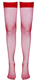 Cottelli LEGWEAR - Seksowne Klasyczne Czerwone Pończochy Kabaretki XL Cottelli LEGWEAR