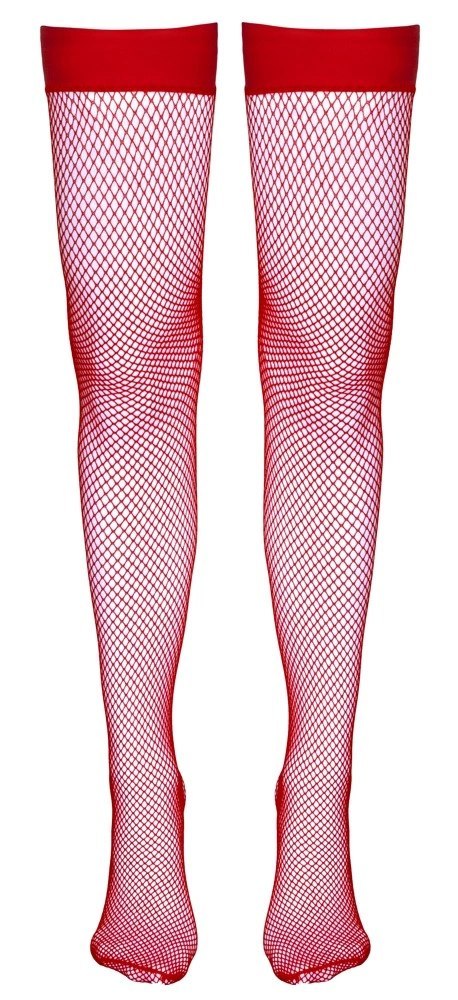 Cottelli LEGWEAR - Seksowne Klasyczne Czerwone Pończochy Kabaretki L Cottelli LEGWEAR Cottelli LEGWEAR - Seksowne Klasyczne Czerwone Pończochy Kabaretki L Cottelli LEGWEAR