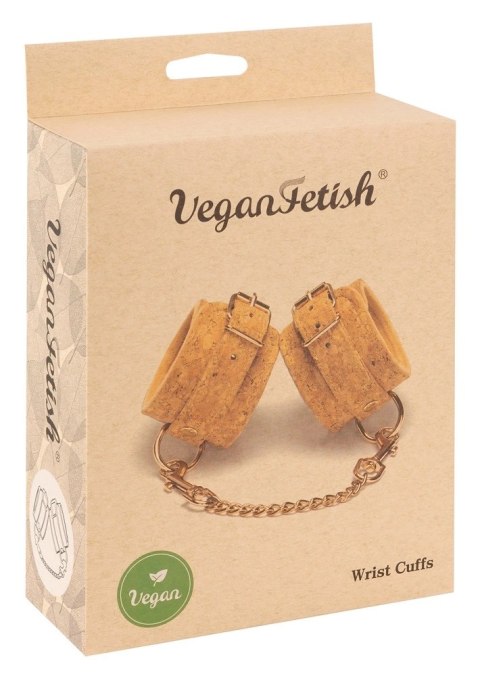 Vegan Fetish - Kajdanki Połączone Metalowym Łańcuszkiem Vegan Fetish Vegan Fetish - Kajdanki Połączone Metalowym Łańcuszkiem Vegan Fetish