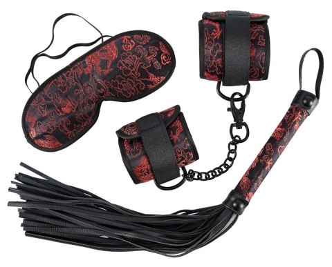 Bad Kitty - 3-Częściowy Zestaw BDSM Czarny Satynowy Bad Kitty Bad Kitty - 3-Częściowy Zestaw BDSM Czarny Satynowy Bad Kitty