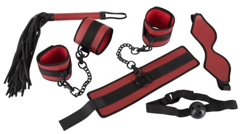 Bad Kitty - 5-Częściowy Zestaw BDSM Czarno-Czerwony Bad Kitty Bad Kitty - 5-Częściowy Zestaw BDSM Czarno-Czerwony Bad Kitty