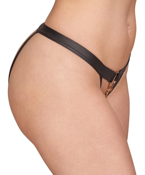 Bad Kitty - Czarne Stringi Ze Złotym Łańcuszkiem W Kroku L/XL Bad Kitty Bad Kitty - Czarne Stringi Ze Złotym Łańcuszkiem W Kroku L/XL Bad Kitty