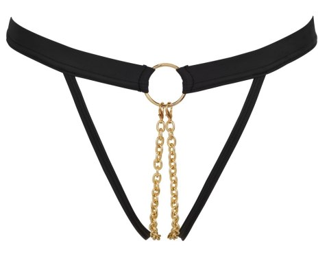 Bad Kitty - Czarne Stringi Ze Złotym Łańcuszkiem W Kroku L/XL Bad Kitty Bad Kitty - Czarne Stringi Ze Złotym Łańcuszkiem W Kroku L/XL Bad Kitty