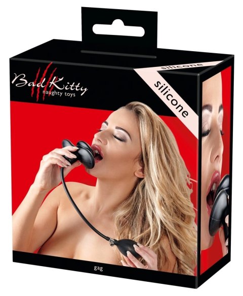 Bad Kitty - Czarny Knebel Do Ust Z Pompką Bad Kitty Bad Kitty - Czarny Knebel Do Ust Z Pompką Bad Kitty