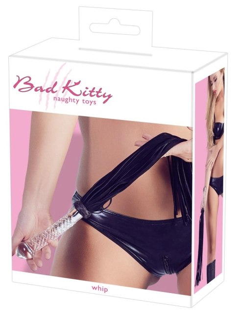 Bad Kitty - Czarny Pejcz Z Końcówką Dildo Bad Kitty Bad Kitty - Czarny Pejcz Z Końcówką Dildo Bad Kitty