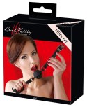 Bad Kitty - Czarny Silikonowy Knebel Z Otworami Duży Bad Kitty