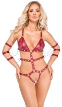Bad Kitty - Seksowne Body Bez Krocza Z Paseczków Czerwone L Bad Kitty