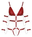 Bad Kitty - Seksowne Body Bez Krocza Z Paseczków Czerwone L Bad Kitty