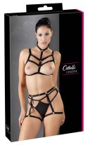 Cottelli LINGERIE - Seksowny Zestaw Uprzęży Góra I Dół Bondage Czarne S-L Cottelli LINGERIE