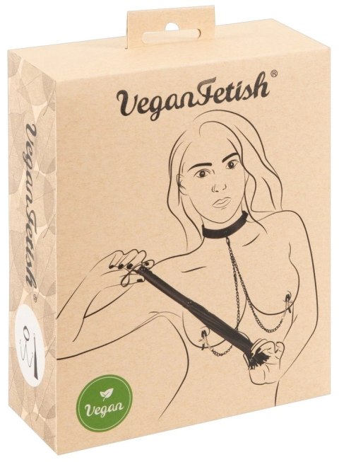 Vegan Fetish - Zestaw Bdsm Mankiet Na Szyję Zaciski I Pejcz Vegan Fetish Vegan Fetish - Zestaw Bdsm Mankiet Na Szyję Zaciski I Pejcz Vegan Fetish